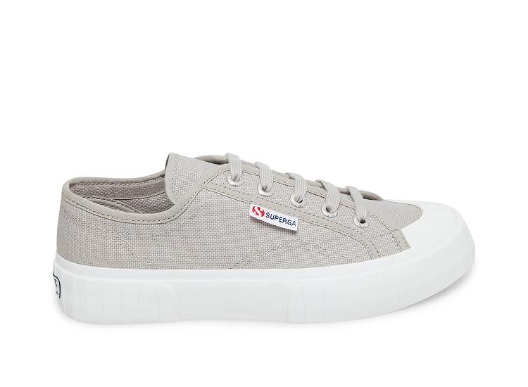 Superga 2630 Cotu Light Grey - Womens Superga Lace Up Shoes